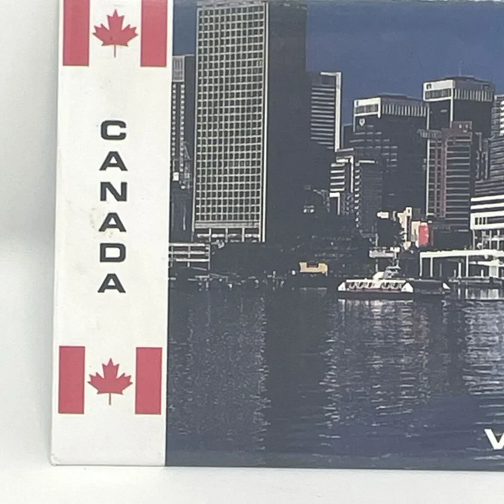 Vancouver Canada Souvenir Magnet Canada Place City Skyline‎ Metal 2.5
